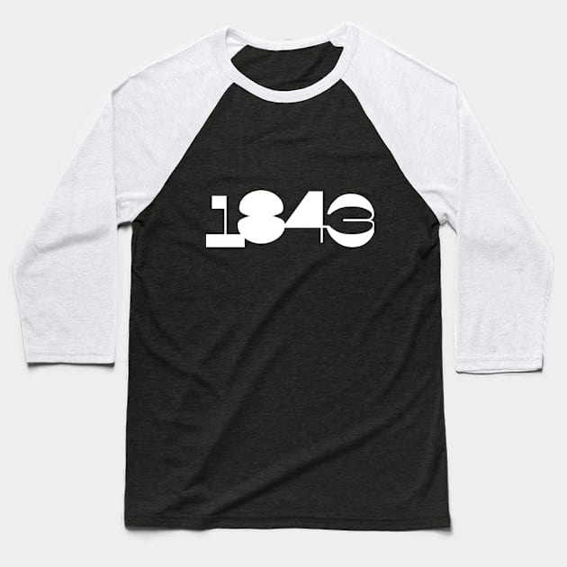 1843 Baseball T-Shirt by TigrArt